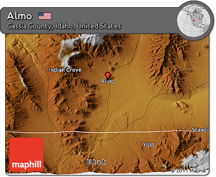 Physical 3D Map of Almo
