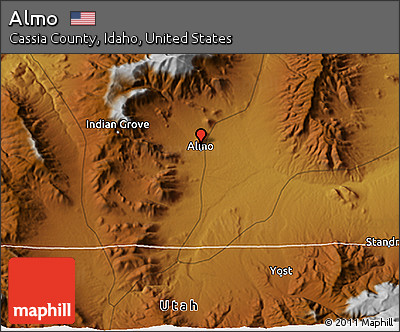 Physical 3D Map of Almo