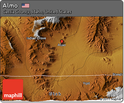 Physical 3D Map of Almo