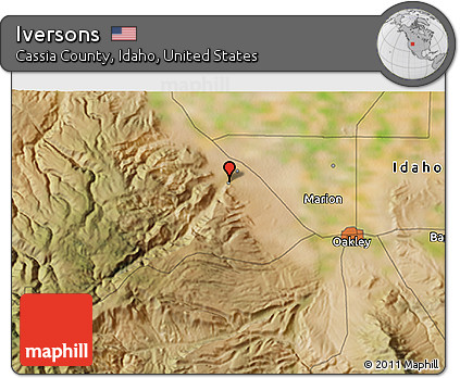 Satellite 3D Map of Iversons