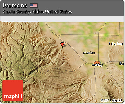 Satellite 3D Map of Iversons