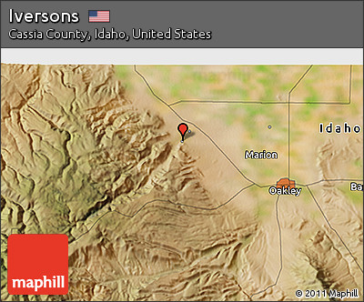 Satellite 3D Map of Iversons