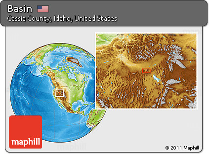 Physical Location Map of Basin