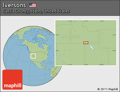Savanna Style Location Map of Iversons