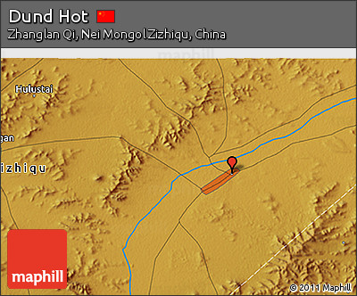 Physical 3D Map of Dund Hot