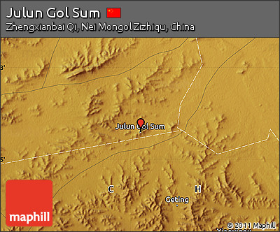 Physical Map of Julun Gol Sum