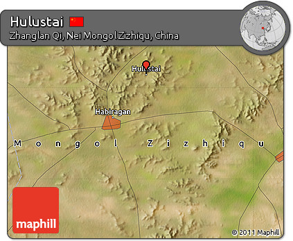 Satellite Map of Hulustai