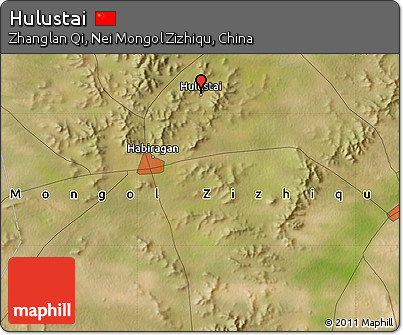 Satellite Map of Hulustai