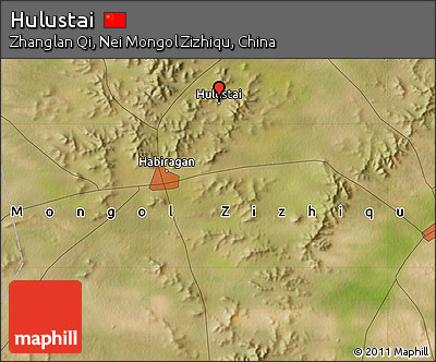 Satellite Map of Hulustai