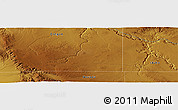 Physical Panoramic Map of the area around 42° 9' 30" N, 117° 13' 29" W