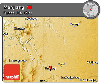 Physical Map of Manjiang