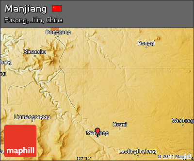 Physical Map of Manjiang