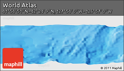 Political Panoramic Map of the Area around 42° 9' 30" N, 127° 25' 30" W