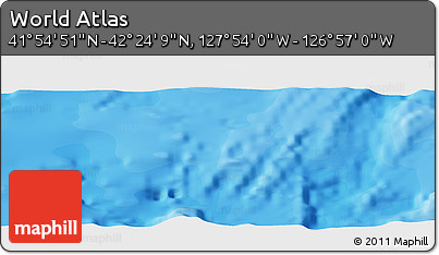 Political Panoramic Map of the Area around 42° 9' 30" N, 127° 25' 30" W