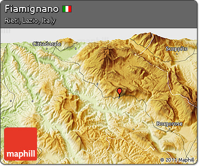Physical 3D Map of Fiamignano