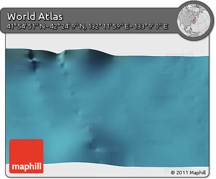 Satellite 3D Map of the Area around 42° 9' 30" N, 132° 40' 30" E