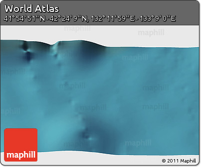 Satellite 3D Map of the Area around 42° 9' 30" N, 132° 40' 30" E