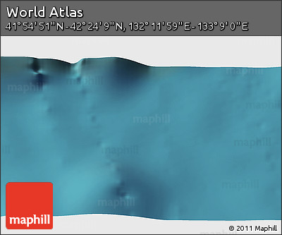 Satellite 3D Map of the Area around 42° 9' 30" N, 132° 40' 30" E