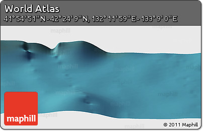 Satellite Panoramic Map of the Area around 42° 9' 30" N, 132° 40' 30" E