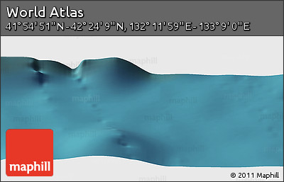 Satellite Panoramic Map of the Area around 42° 9' 30" N, 132° 40' 30" E