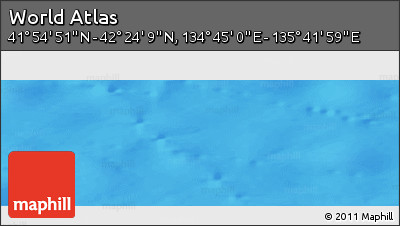 Physical Panoramic Map of the Area around 42° 9' 30" N, 135° 13' 29" E