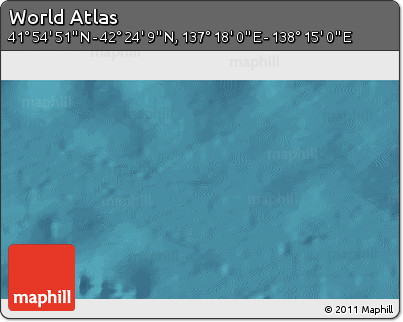Satellite 3D Map of the Area around 42° 9' 30" N, 137° 46' 30" E