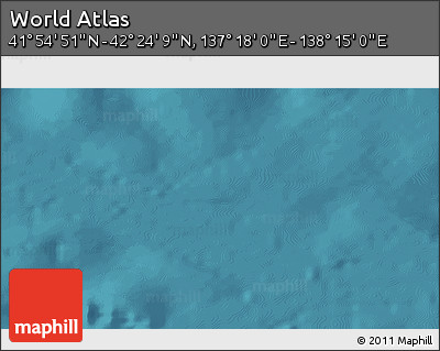 Satellite 3D Map of the Area around 42° 9' 30" N, 137° 46' 30" E