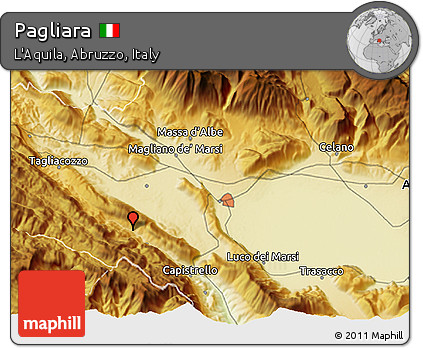 Physical 3D Map of Pagliara