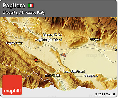 Physical 3D Map of Pagliara