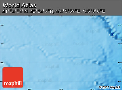 Physical Map of the Area around 42° 9' 30" N, 144° 34' 29" E