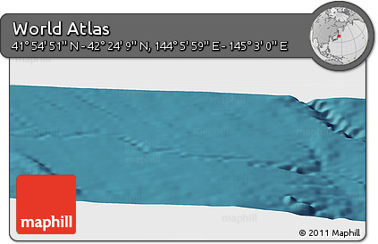 Satellite Panoramic Map of the Area around 42° 9' 30" N, 144° 34' 29" E