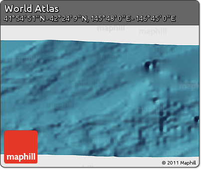 Satellite 3D Map of the Area around 42° 9' 30" N, 146° 16' 30" E