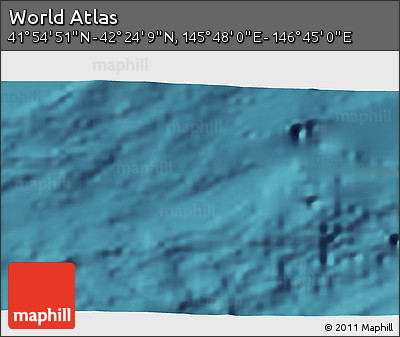 Satellite 3D Map of the Area around 42° 9' 30" N, 146° 16' 30" E