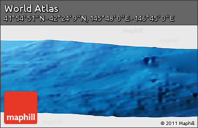 Physical Panoramic Map of the Area around 42° 9' 30" N, 146° 16' 30" E