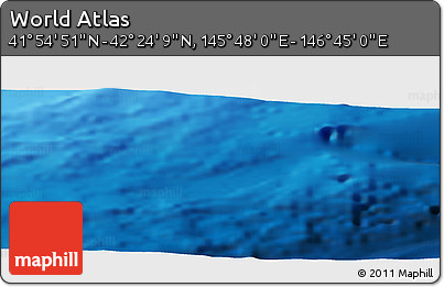 Physical Panoramic Map of the Area around 42° 9' 30" N, 146° 16' 30" E