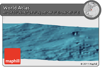 Satellite Panoramic Map of the Area around 42° 9' 30" N, 146° 16' 30" E