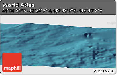 Satellite Panoramic Map of the Area around 42° 9' 30" N, 146° 16' 30" E
