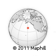 Outline Map of the Area around 42° 9' 30" N, 148° 40' 30" W, rectangular outline