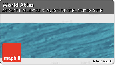 Satellite Panoramic Map of the Area around 42° 9' 30" N, 151° 22' 30" E