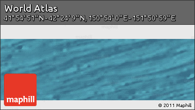 Satellite Panoramic Map of the Area around 42° 9' 30" N, 151° 22' 30" E
