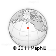 Outline Map of the Area around 42° 9' 30" N, 152° 4' 29" W, rectangular outline
