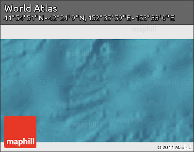 Satellite 3D Map of the Area around 42° 9' 30" N, 153° 4' 29" E
