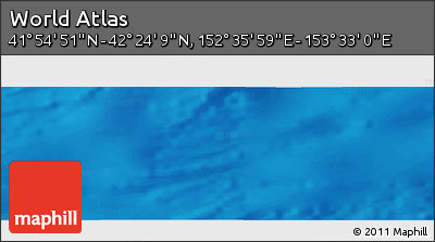 Physical Panoramic Map of the Area around 42° 9' 30" N, 153° 4' 29" E