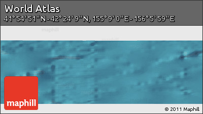 Satellite Panoramic Map of the Area around 42° 9' 30" N, 155° 37' 30" E