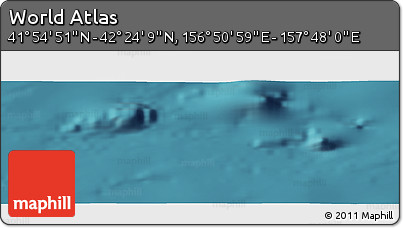 Satellite Panoramic Map of the Area around 42° 9' 30" N, 157° 19' 29" E