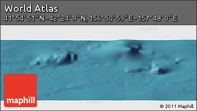 Satellite Panoramic Map of the Area around 42° 9' 30" N, 157° 19' 29" E