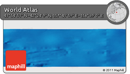 Physical Panoramic Map of the Area around 42° 9' 30" N, 158° 10' 30" E