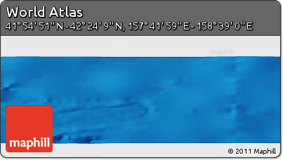 Physical Panoramic Map of the Area around 42° 9' 30" N, 158° 10' 30" E