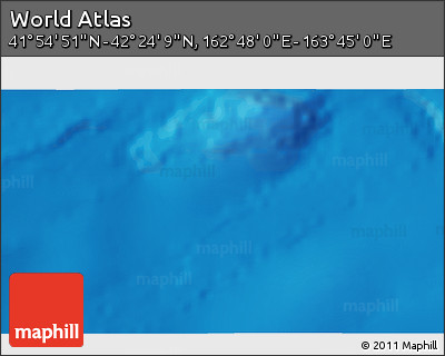 Physical 3D Map of the Area around 42° 9' 30" N, 163° 16' 30" E