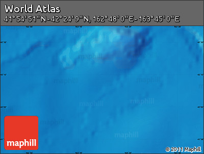 Physical Map of the Area around 42° 9' 30" N, 163° 16' 30" E